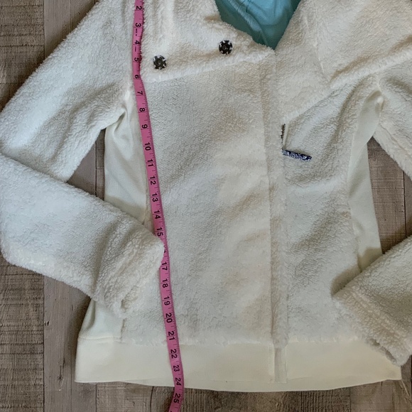 Anthropologie Pure + Good Warm and Cozy Fleece Sherpa Moto Jacket SZ S - Picture 10 of 15